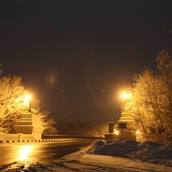 Night winter scenes
