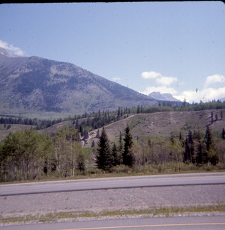 Foothills outside Banff Hoodoo s East toward Calgary June 1970