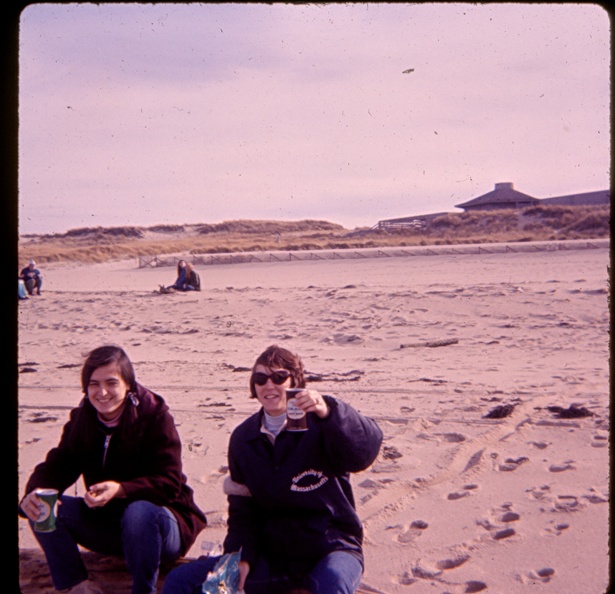 Jo and Nancy Denault Cape Cod National Seashore Nov 1970