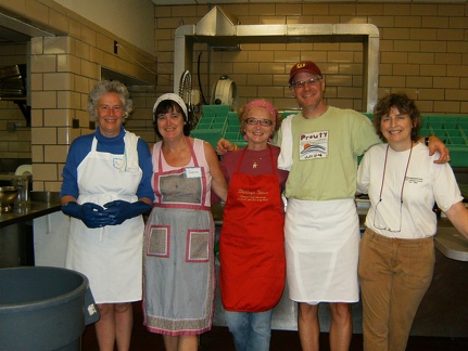 Five cooks at Forest Moon Retreat